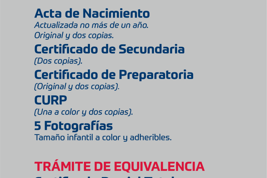 Requisitos de Licenciatura